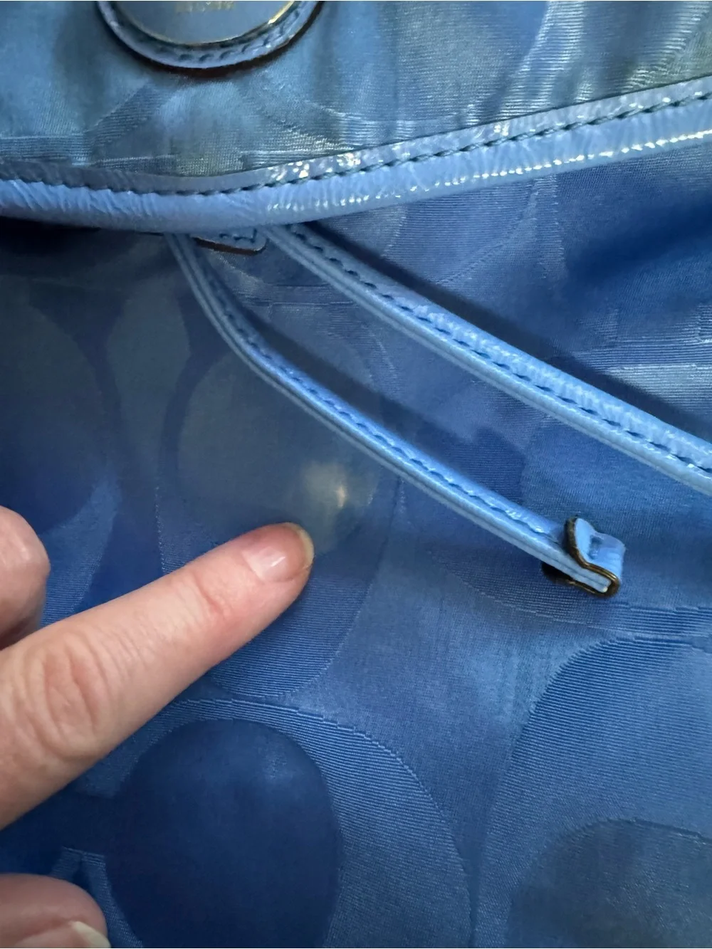 Coach Getaway Signature Packable Backpack - Blue Nylon (F77350) - AS-IS / Flawed